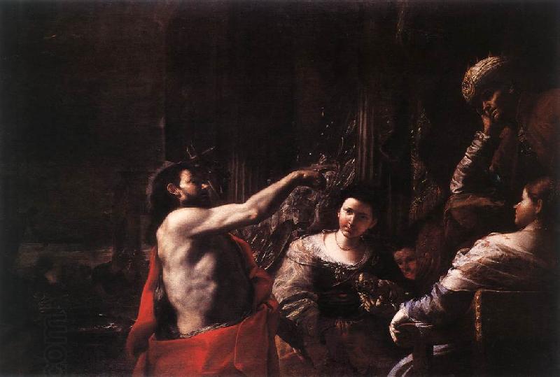 PRETI, Mattia St John the Baptist before Herod af China oil painting art